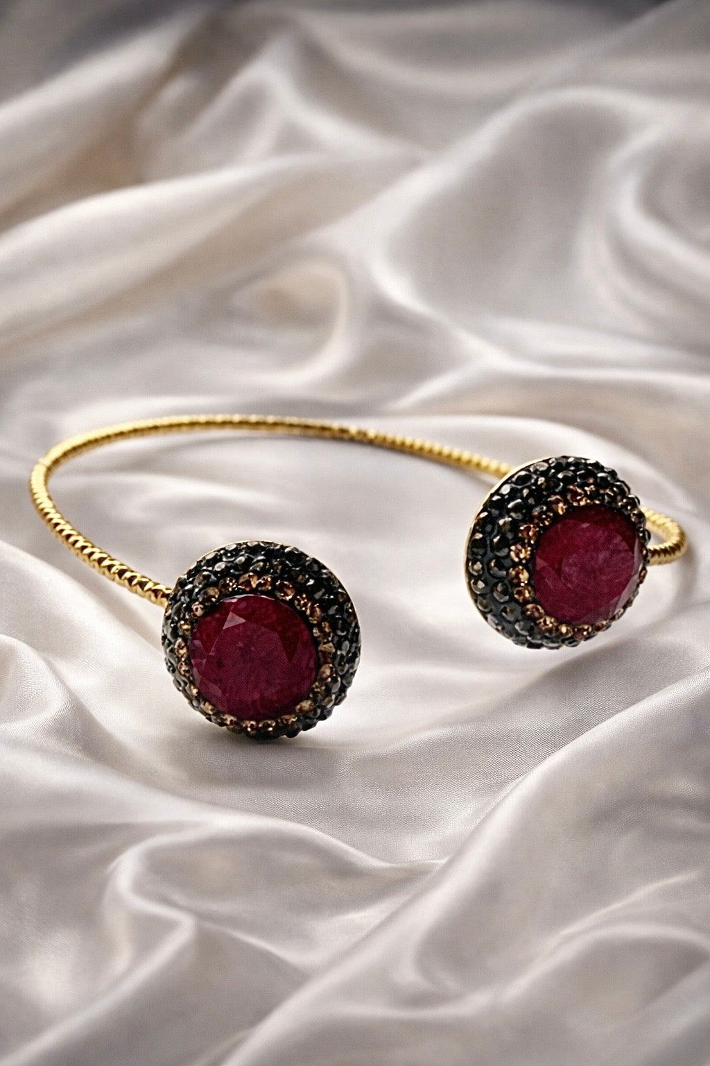 Revive – Turkish Artisan 925 Sterling Silver Gems and Crystal Adjustable Bracelet