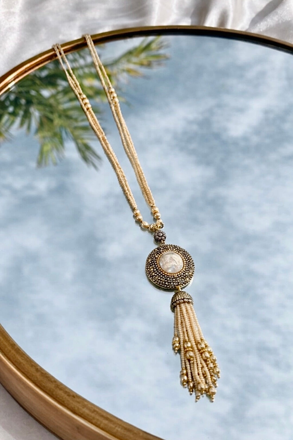 Revive – Unique Turkish Gem and Crystals Tassel Necklace