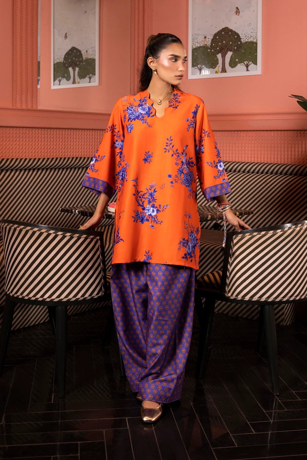 Sana Safinaz | Stitched Printed 2-Piece Pret Herringbone