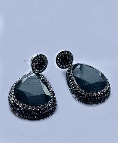 Revive – 925 Sterling Silver Handmade Turkish Shimmering Single Drop Earrings