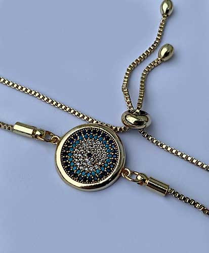 Revive | Handmade Turkish Evil Eye Adjustable Barcelet