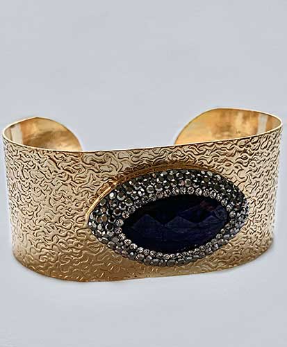 Revive – Handmade Turkish Artisan Gem and Crystal Cuff Bracelet