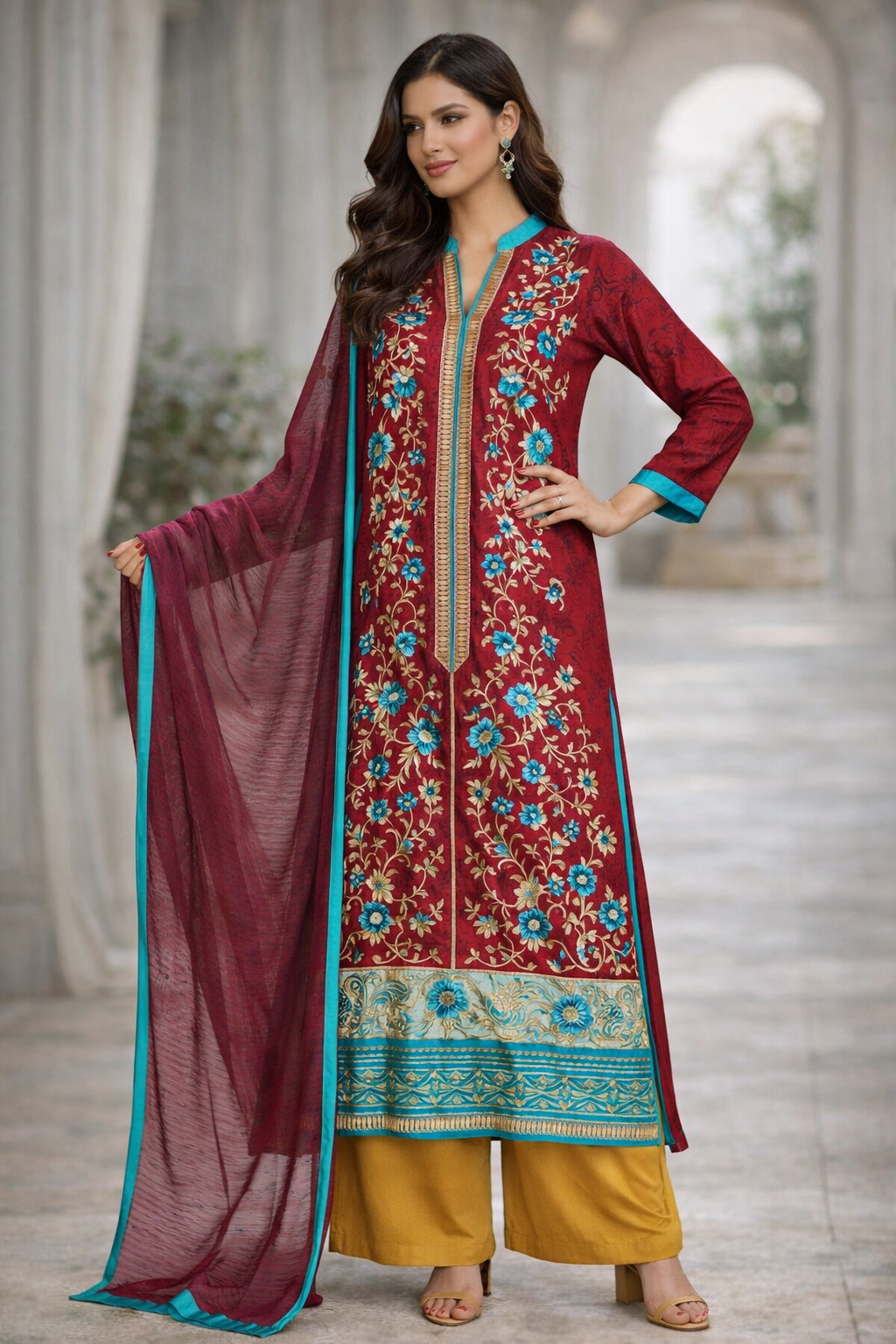 Revive | Embroidered Pret 3-Piece Linen