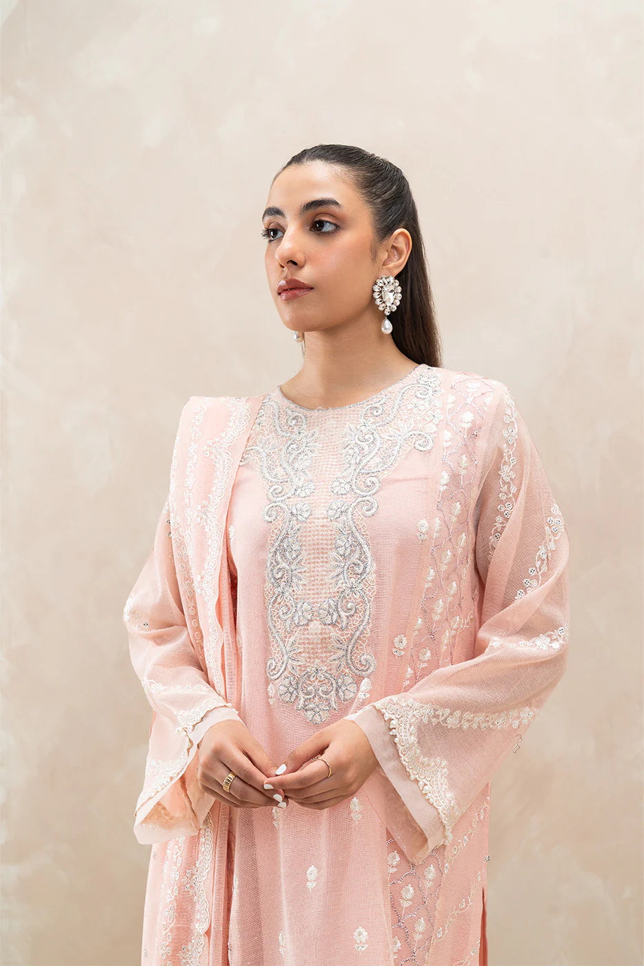 Beechtree | Embroidered Luxury Pret 3-Piece Cotton