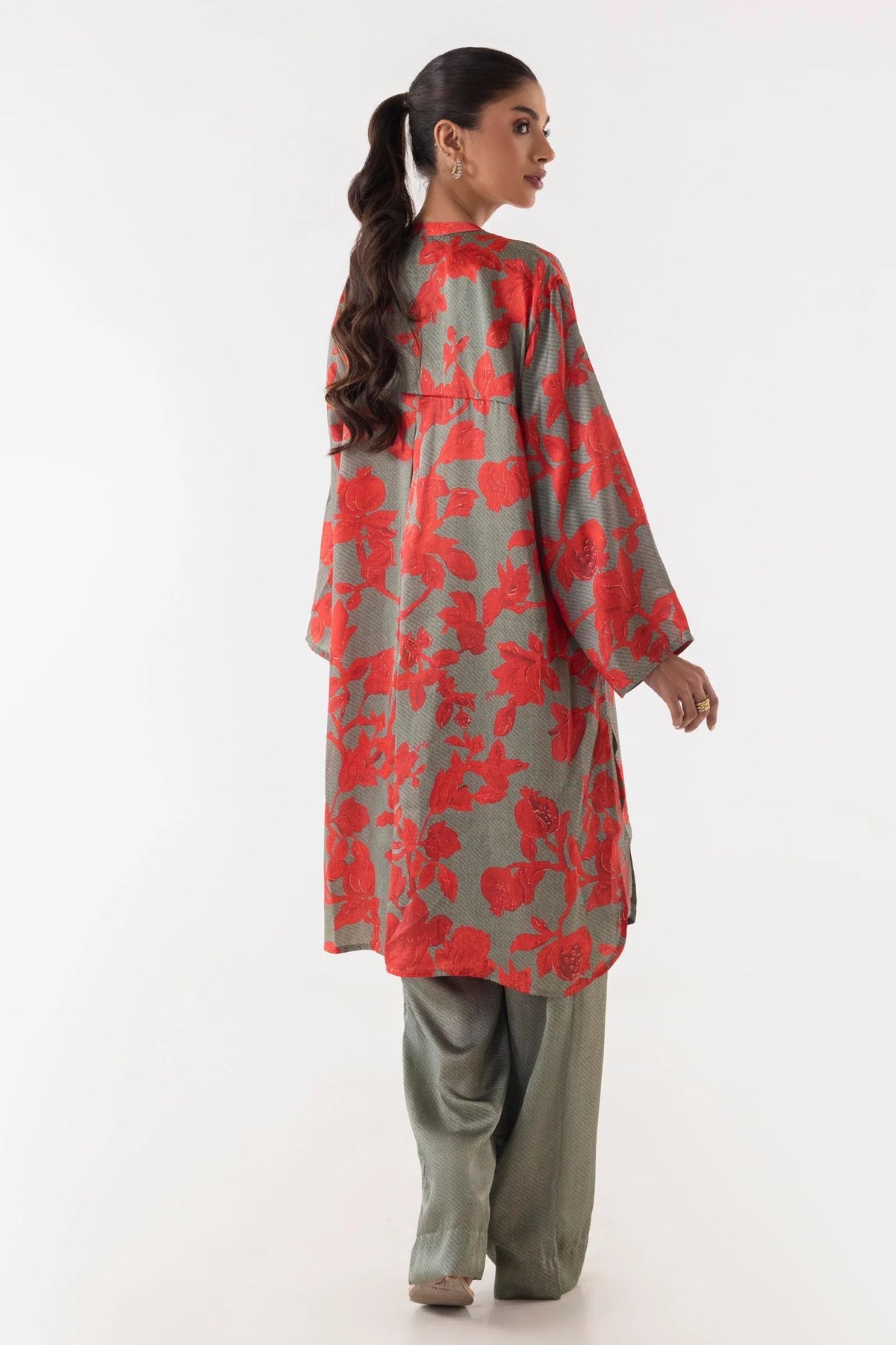 Sana Safinaz | Printed Pret 3-Piece Multi Floral Satin