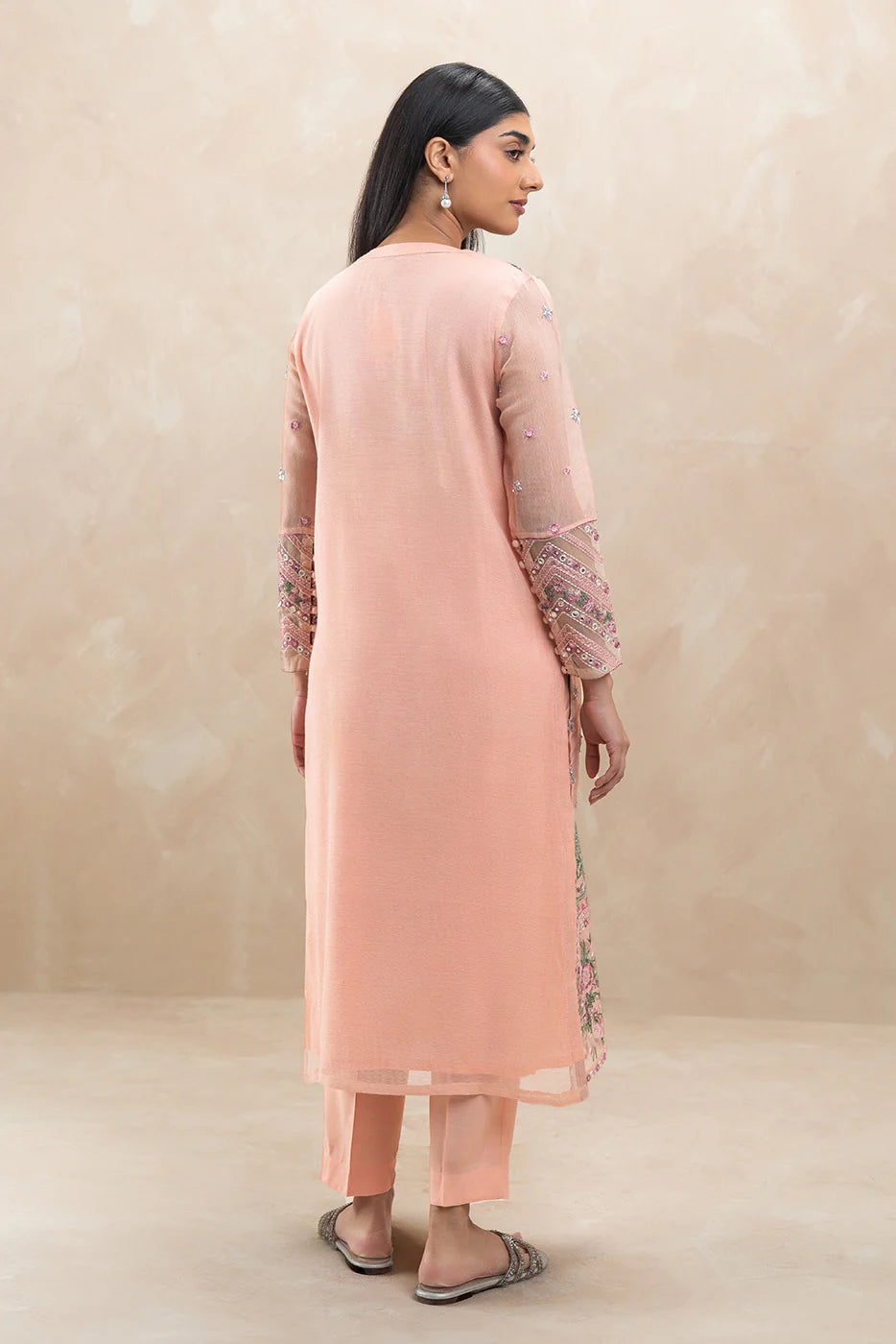 Beechtree | Embroidered Luxury Pret  2-Piece Cotton Net