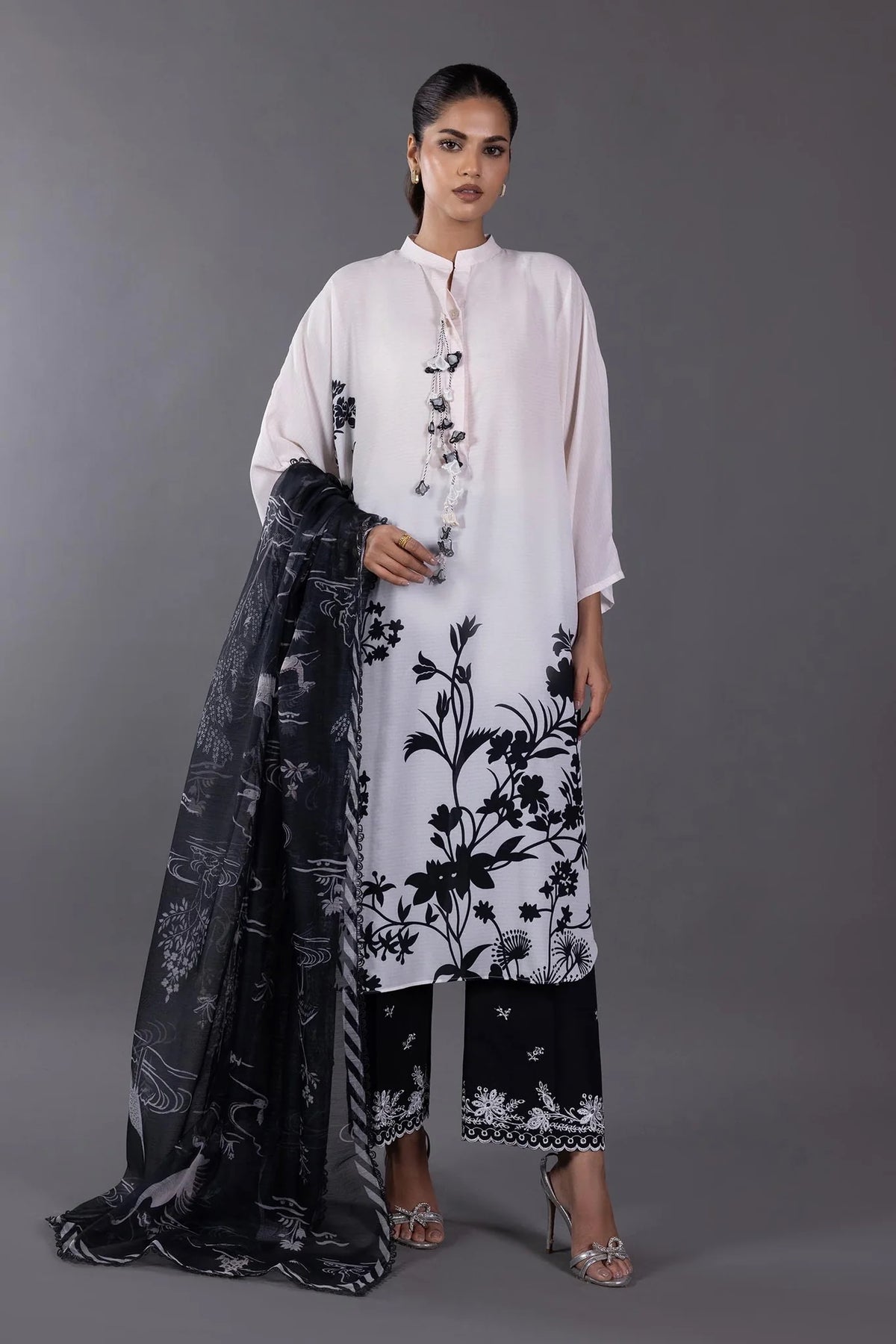 Sana Safinaz | Stitched Pret 2-Piece Crepe