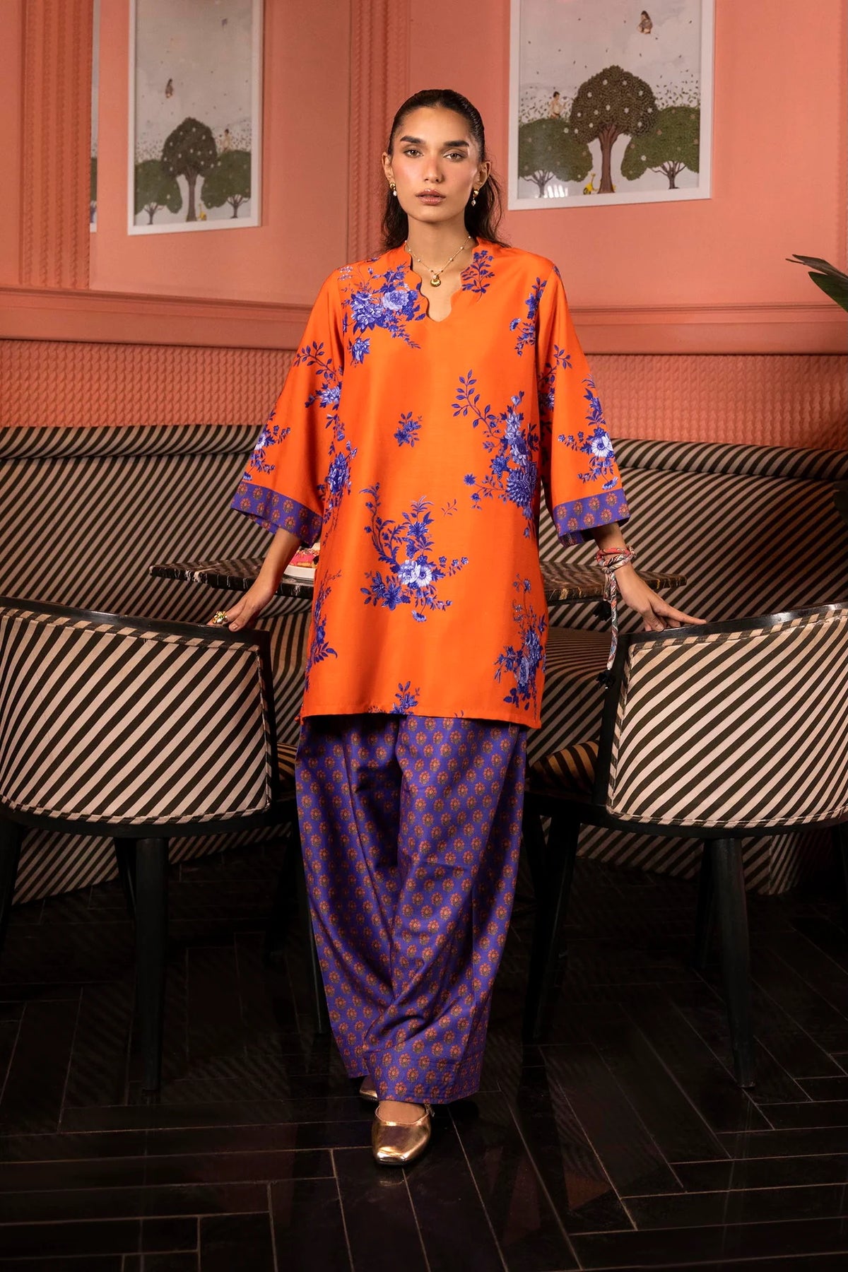 Sana Safinaz | Stitched Printed 2-Piece Pret Herringbone
