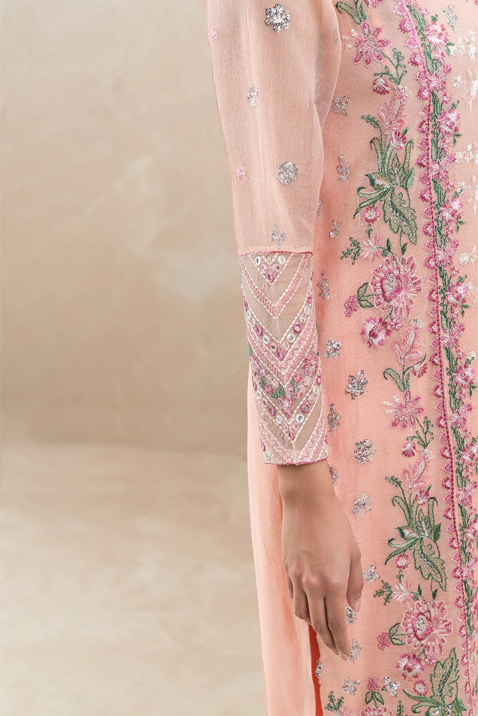 Beechtree | Embroidered Luxury Pret  2-Piece Cotton Net