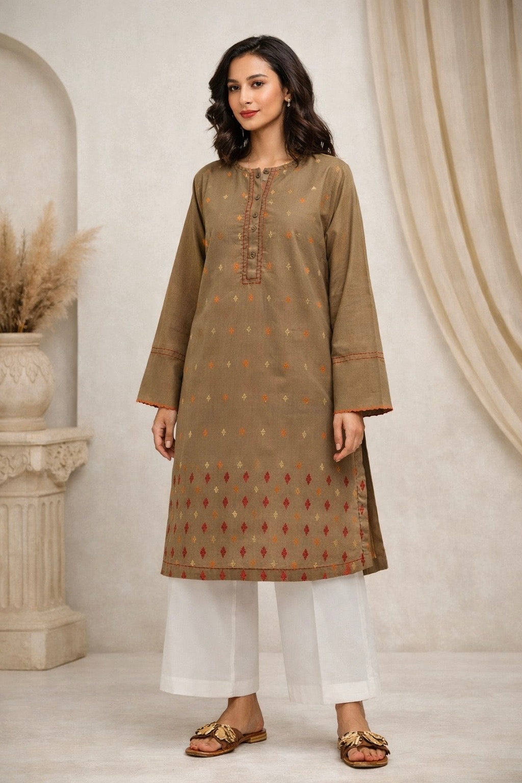 Revive | Embroidered Pret 1-Piece Cotton