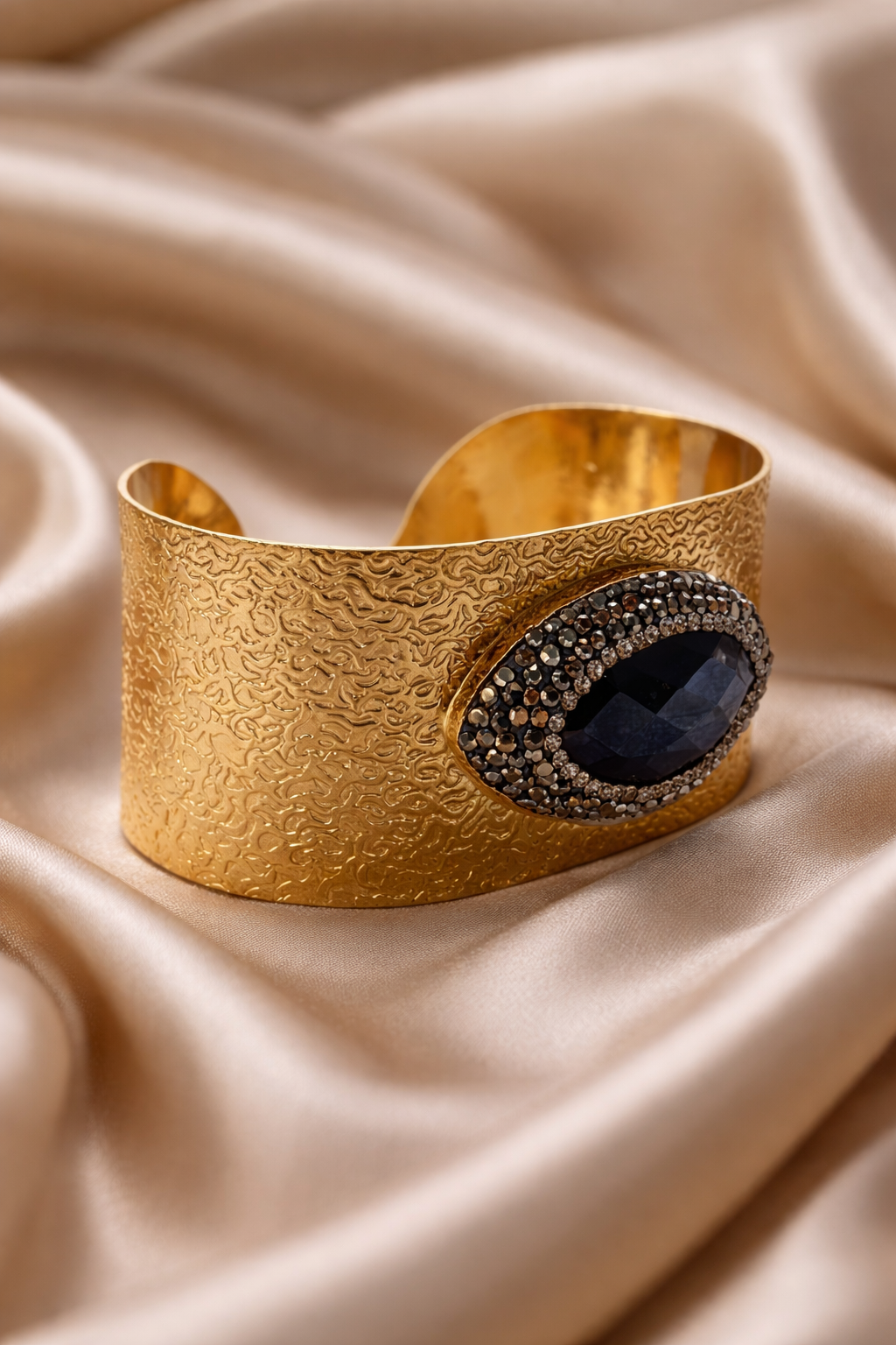 Revive – Handmade Turkish Artisan Gem and Crystal Cuff Bracelet