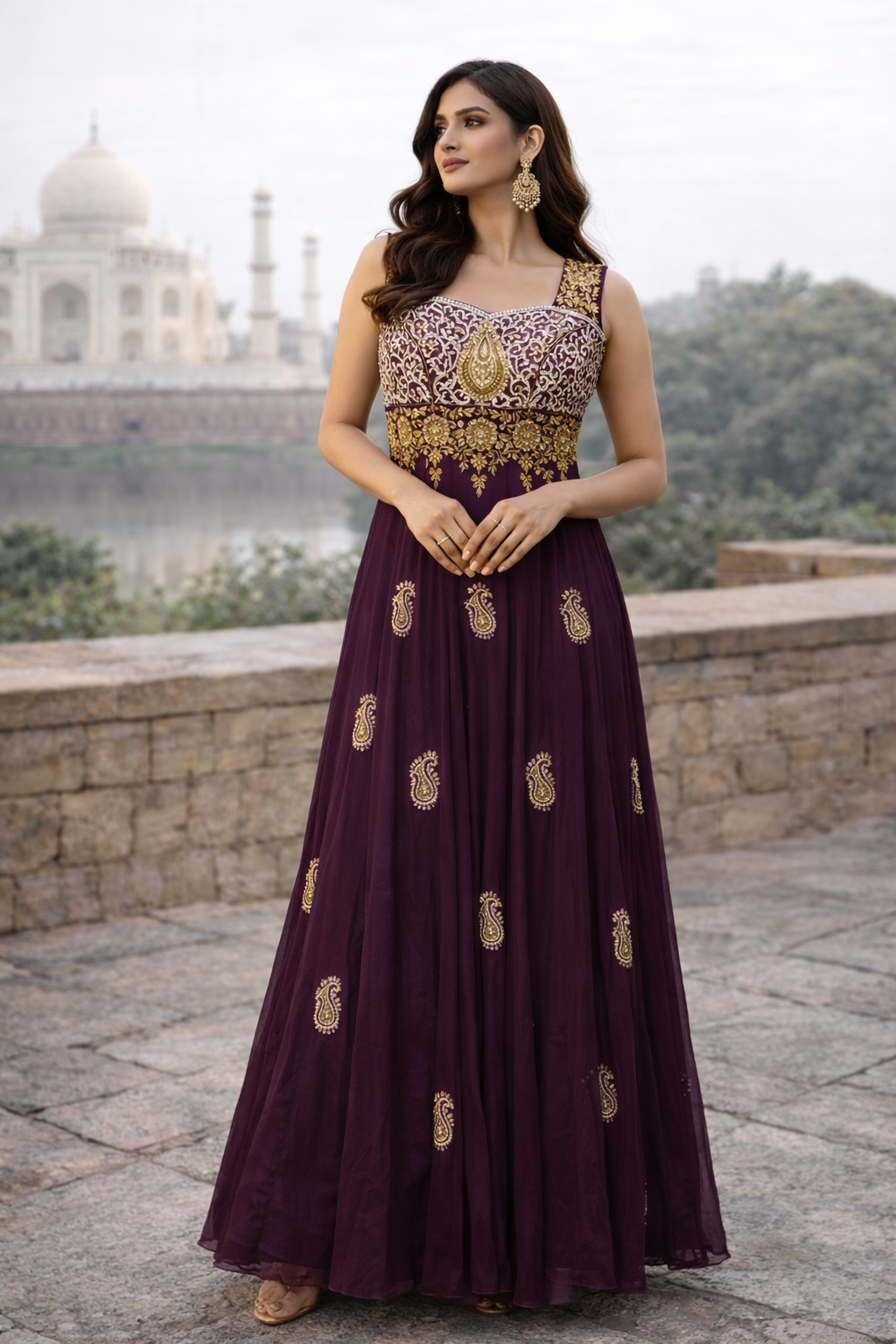 Revive | Luxury Pret 3-Piece Net Anarkali