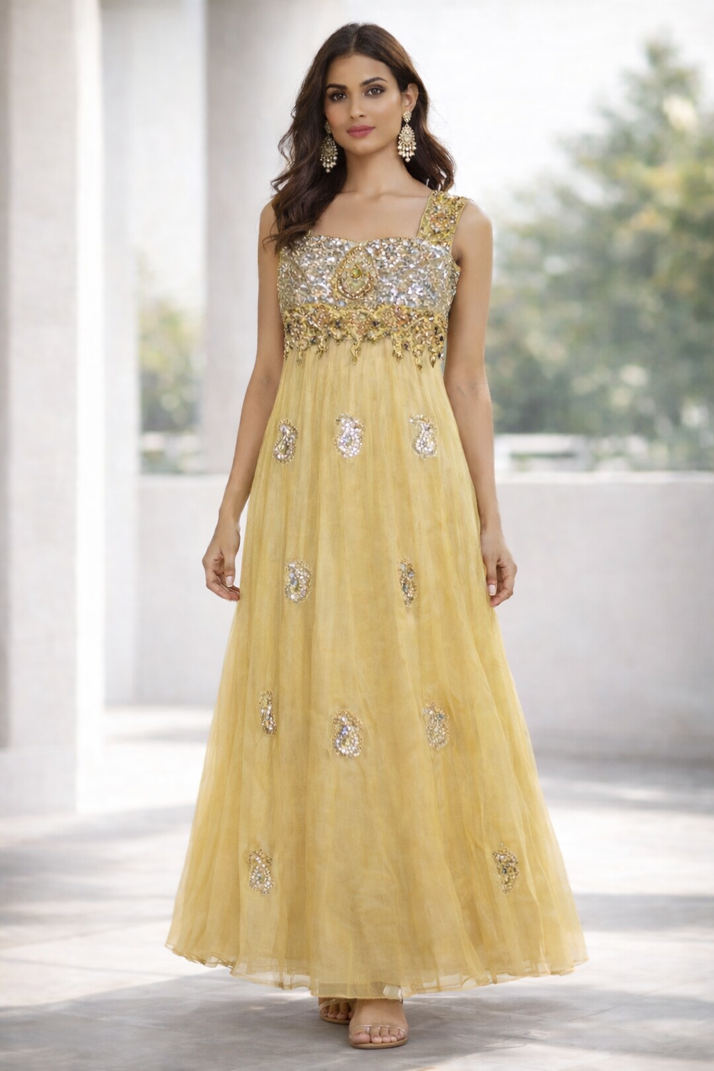 Revive | Luxury Pret 3-Piece Net Anarkali