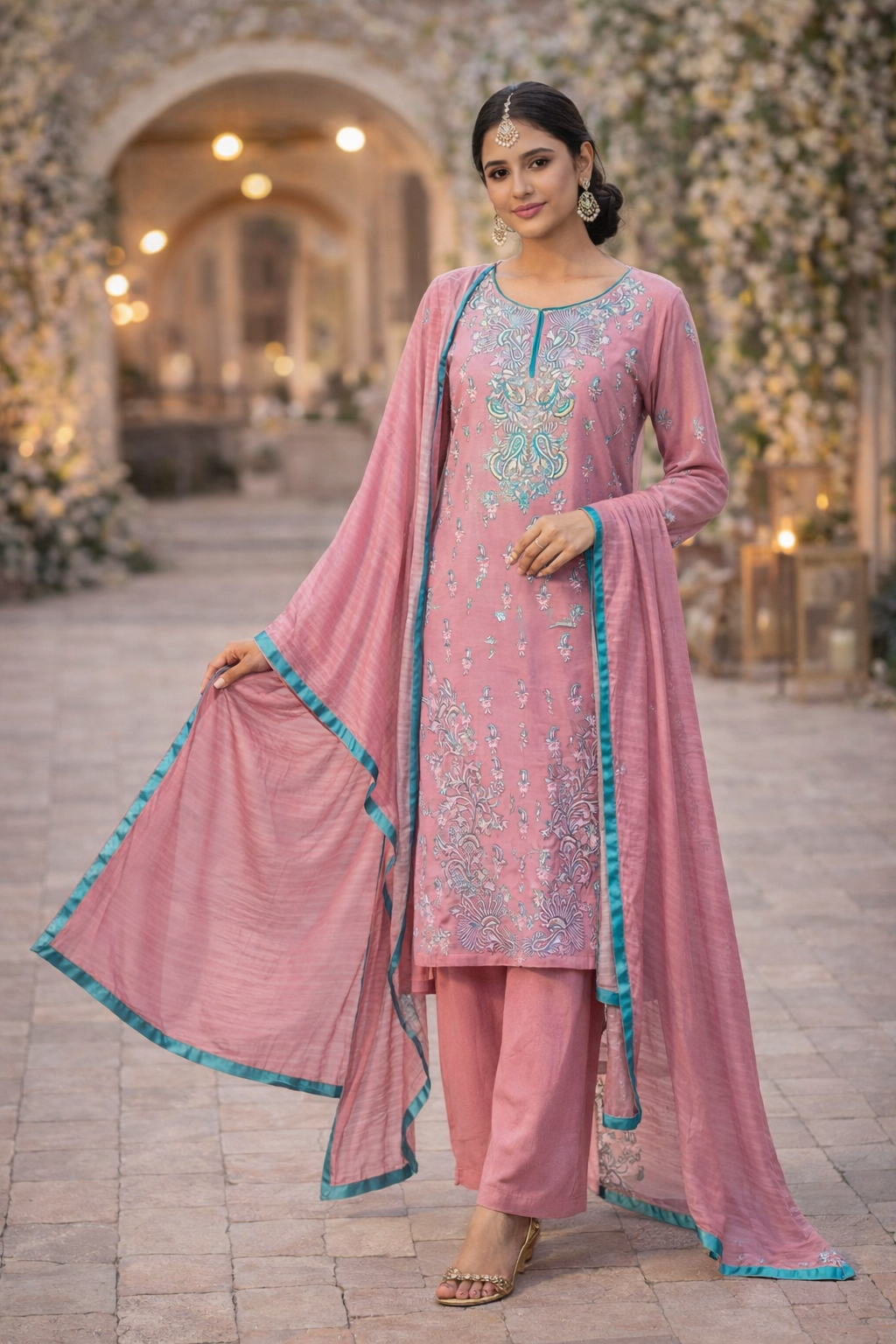 Revive | Embroidered Pret 3-Piece Georgette