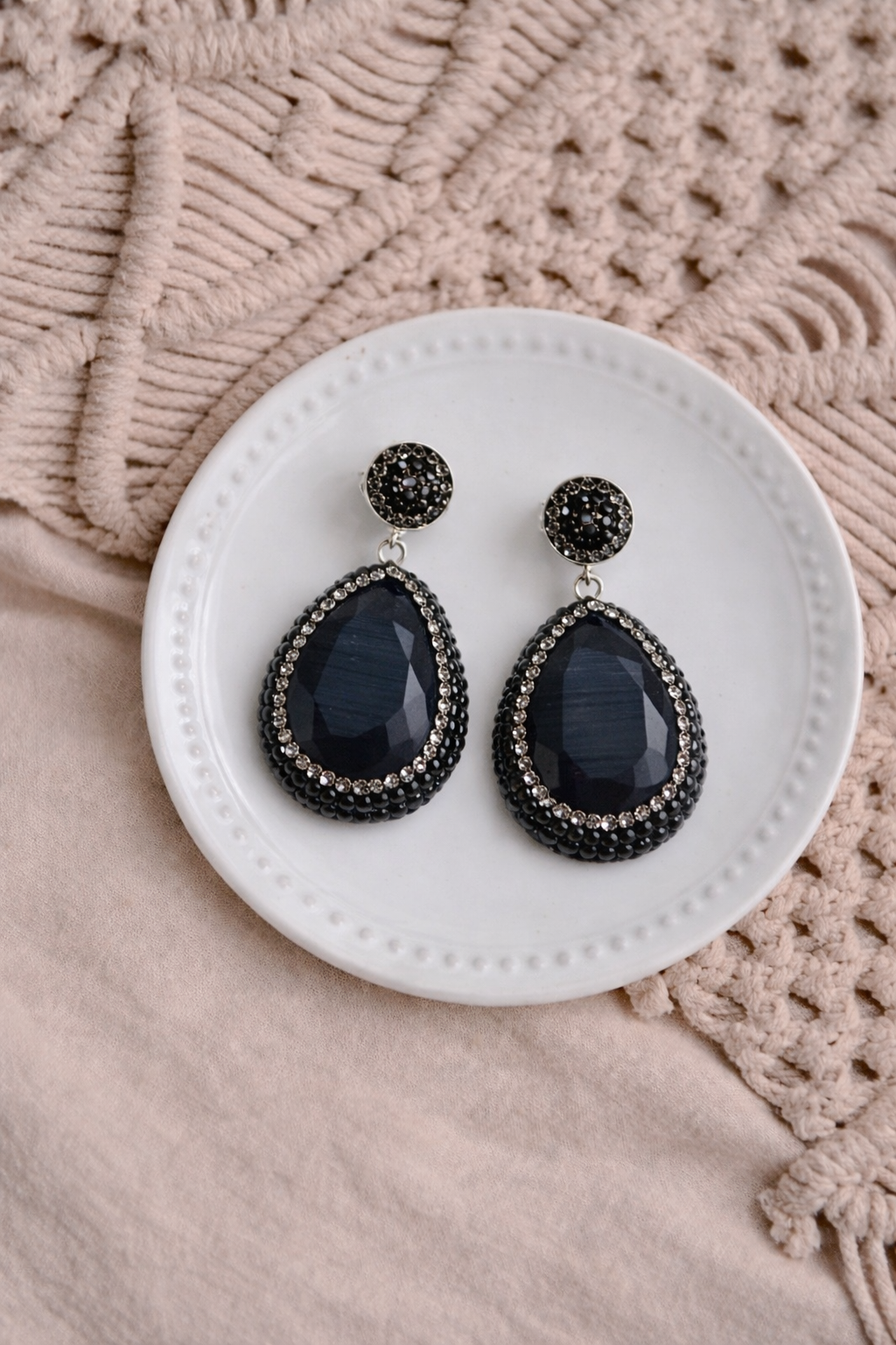 Revive – 925 Sterling Silver Handmade Turkish Shimmering Single Drop Earrings