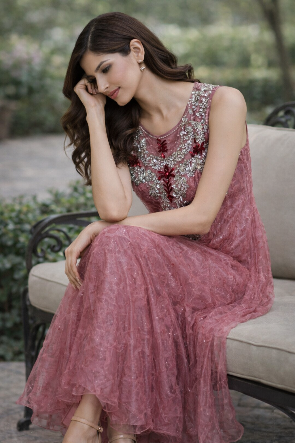 Revive | Luxury Pret 3-Piece Net Anarkali