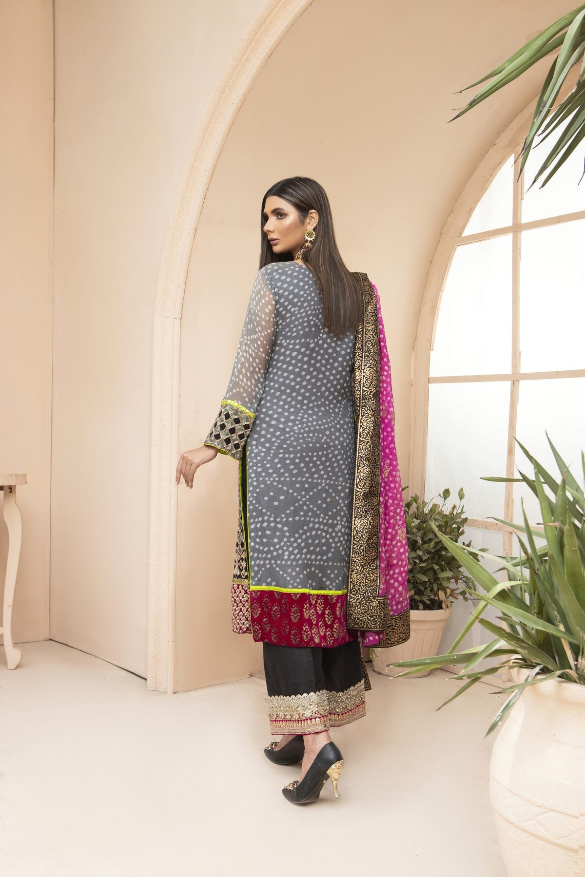 Sarah Salman | Formal Pret 3-Piece Chiffon Silk