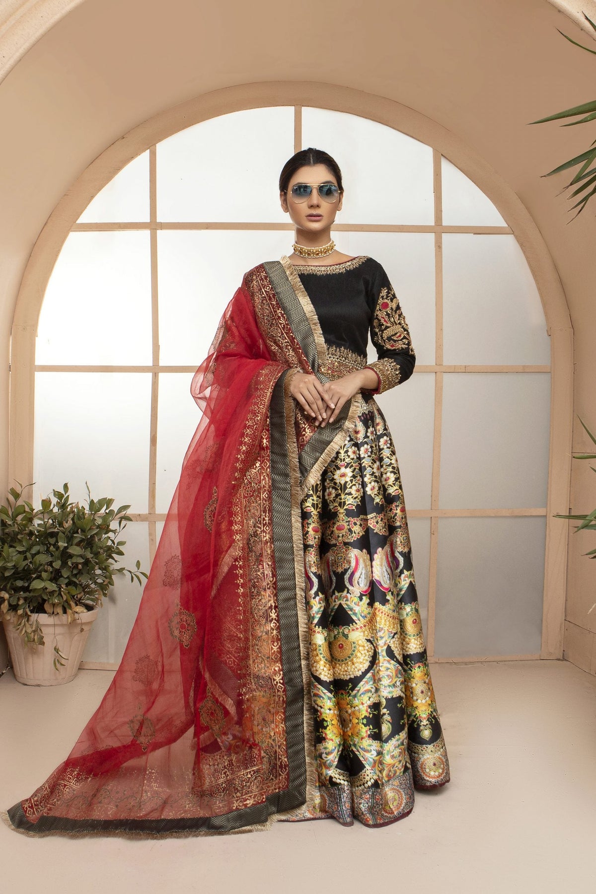 Sarah Salman | Formal Pret 3-Piece Silk Jamawar