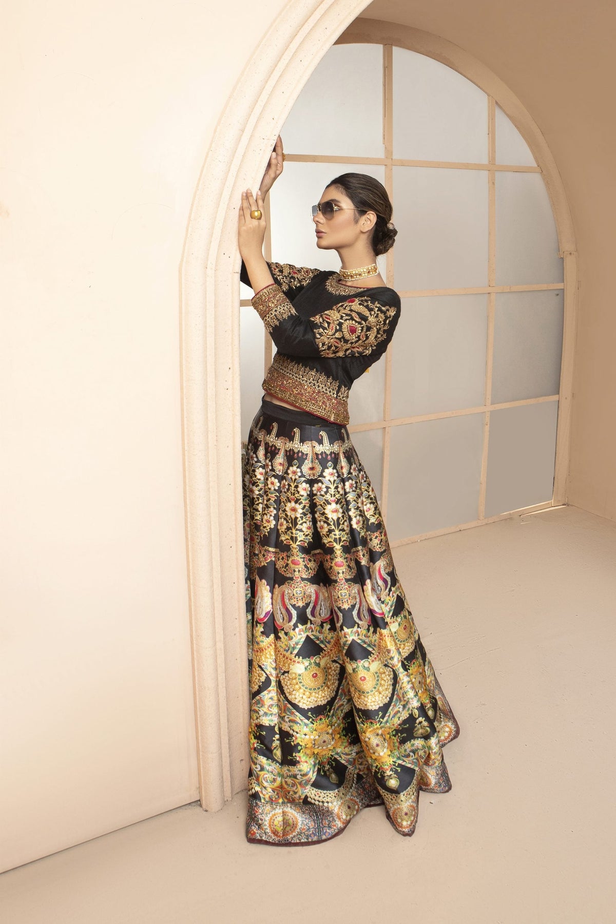 Sarah Salman | Formal Pret 3-Piece Silk Jamawar