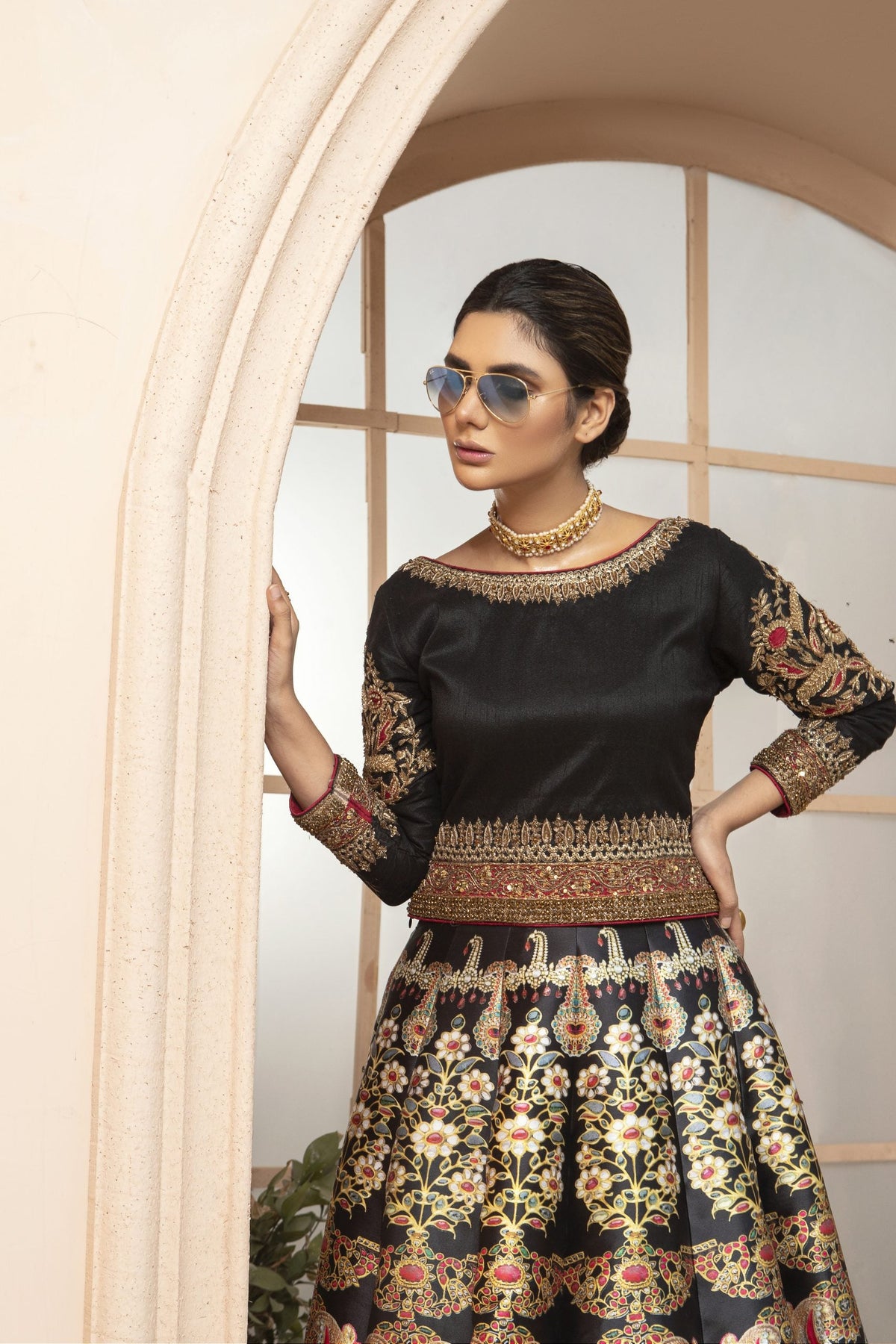 Sarah Salman | Formal Pret 3-Piece Silk Jamawar