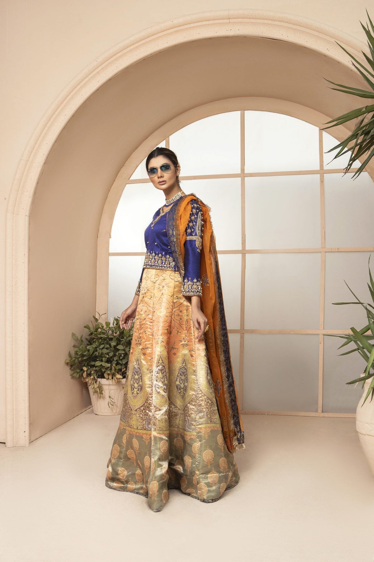 Sarah Salman | Formal Pret 3-Piece Silk Jamawar