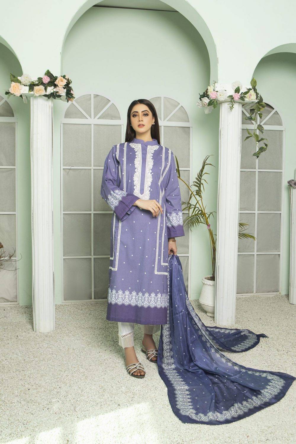 Sarah Salman | Basic Pret 3-Piece Cotton Silk