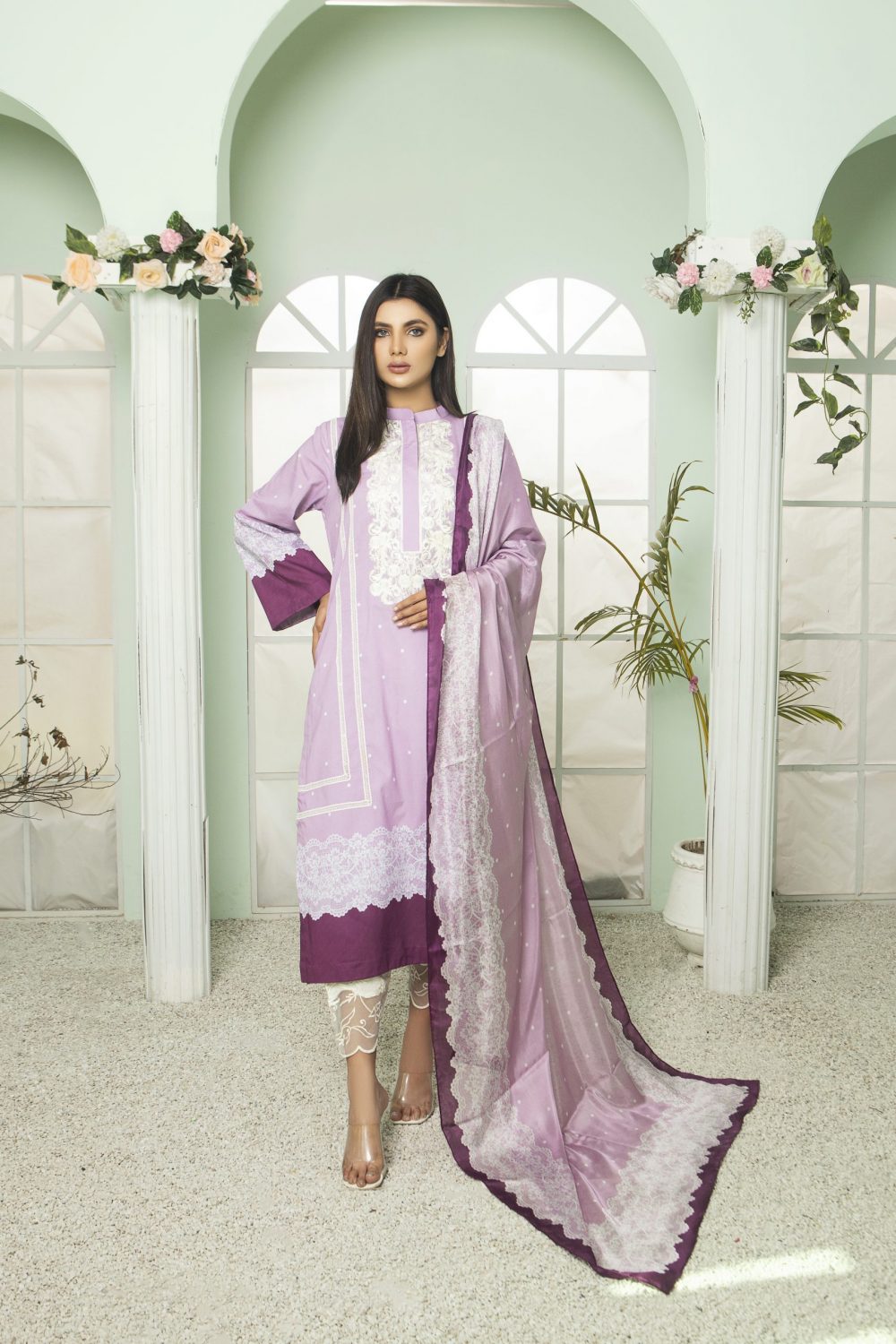 Sarah Salman | Basic Pret 3-Piece Cotton Silk