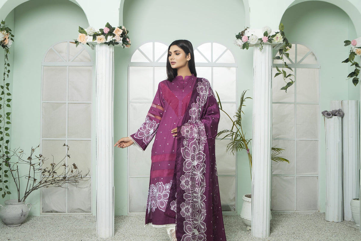 Sarah Salman | Basic Pret 3-Piece Cotton Silk