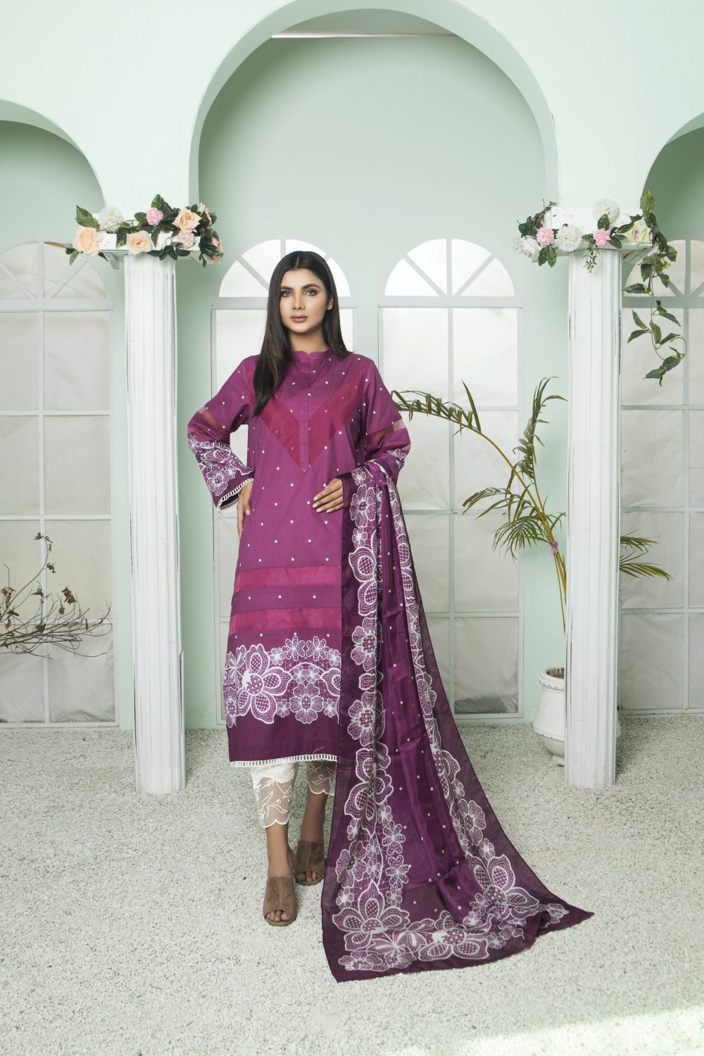 Sarah Salman | Basic Pret 3-Piece Cotton Silk