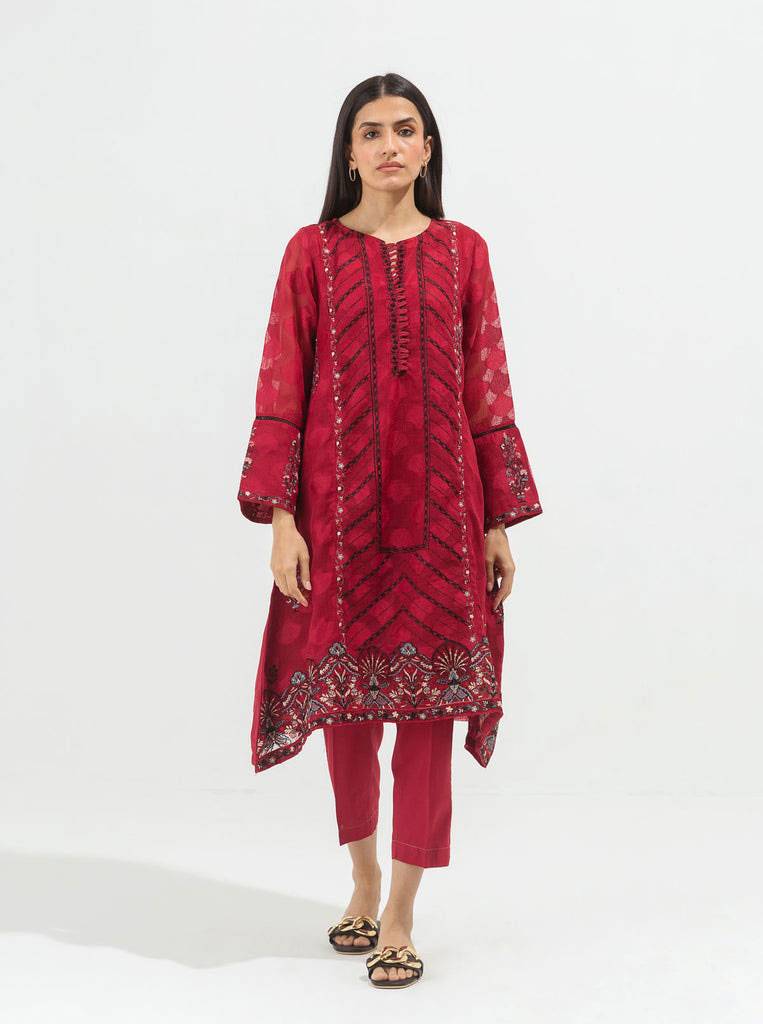 Beechtree | Embroidered Pret 1-Piece Jacquard
