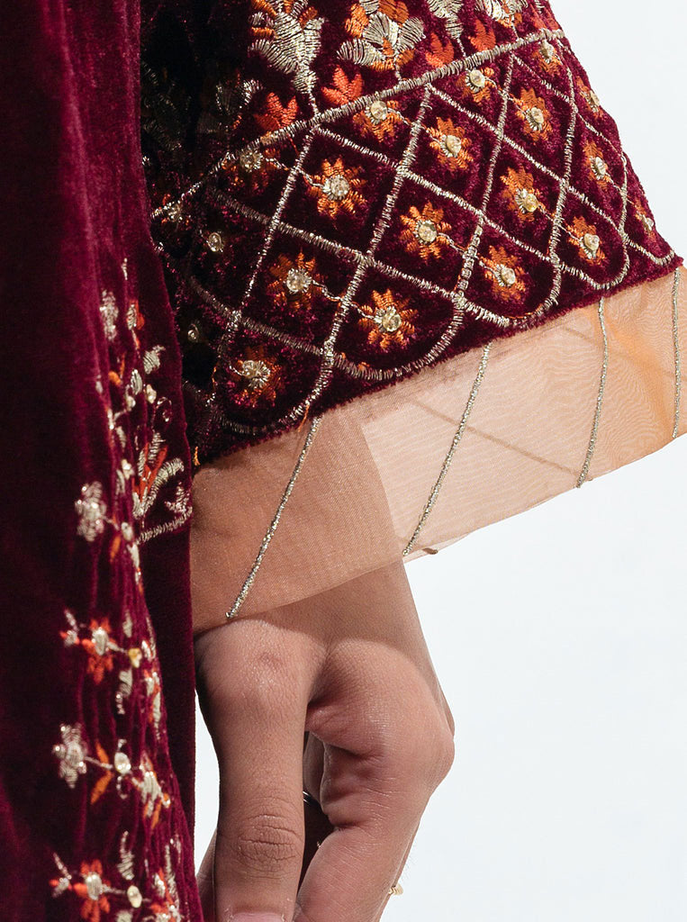 Beechtree | Embroidered Pret 1-Piece Velvet