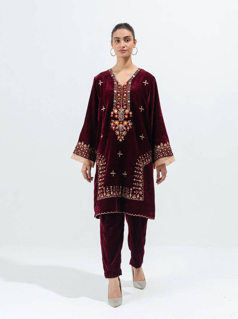 Beechtree | Embroidered Pret 1-Piece Velvet